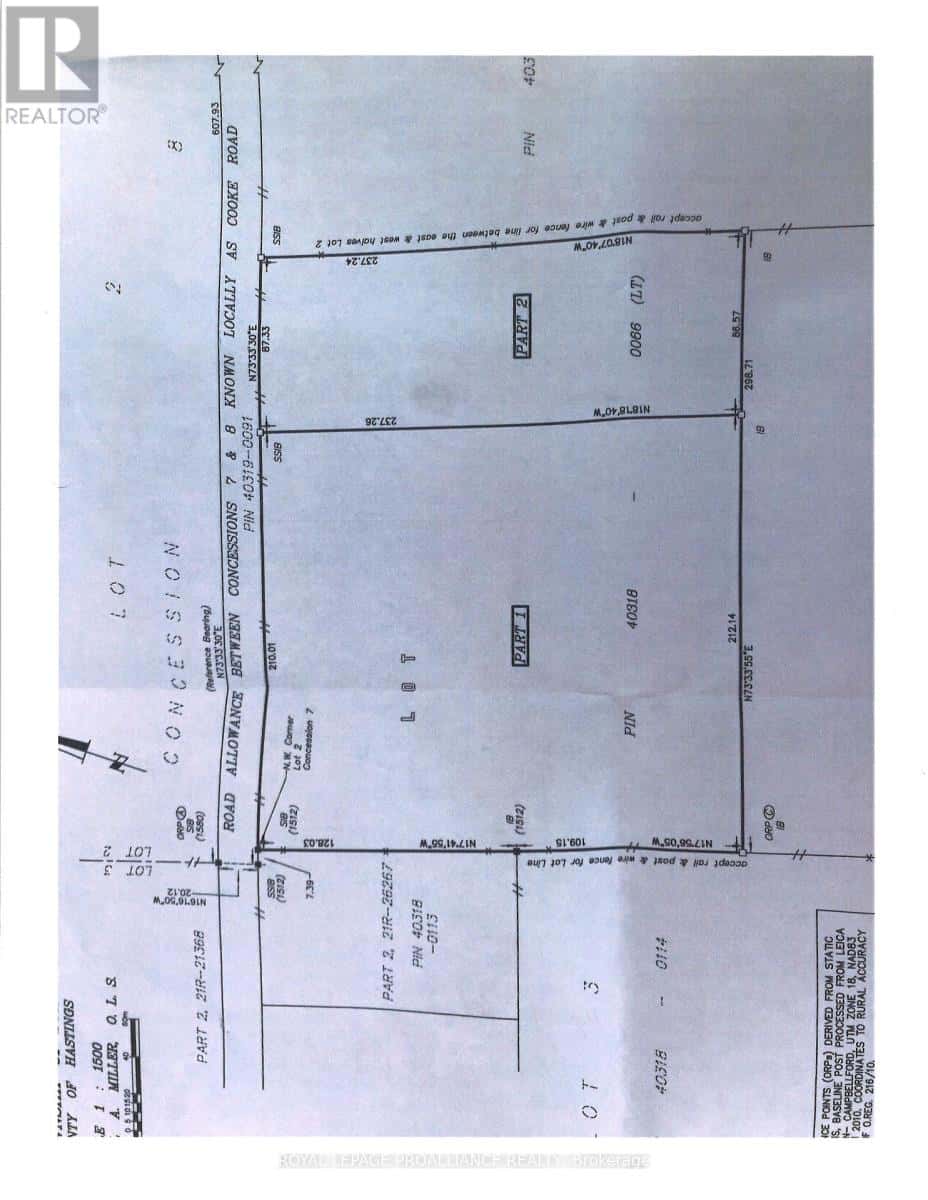 PT 1 - 1222 COOKE ROAD — Stirling-Rawdon (Rawdon Ward), Ontario - Photo 2 of 2