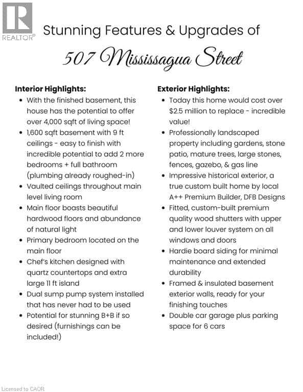 507 MISSISSAGUA Street — Niagara-on-the-Lake, Ontario - Photo 3 of 50