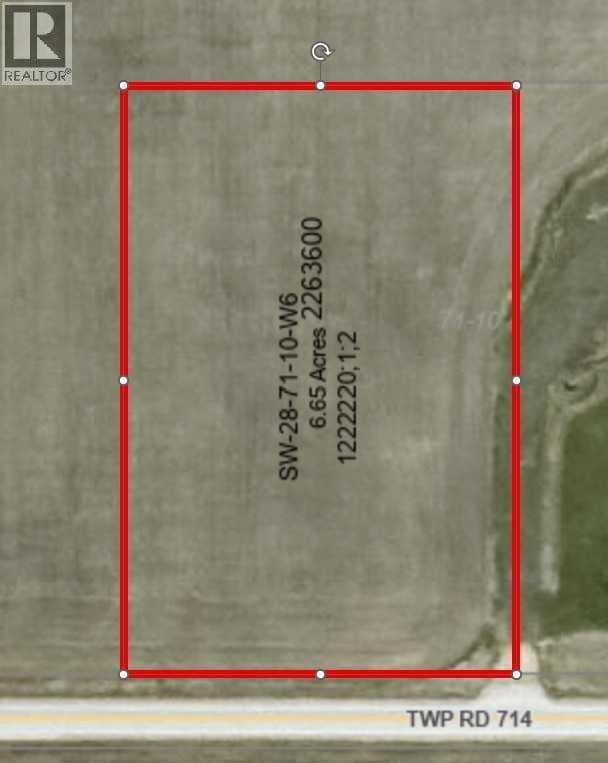 SW-28-71-10-W6, 6.65 acre parcel - Lot 2 off — Rural Grande Prairie No. 1, County of, Alberta - Main photo