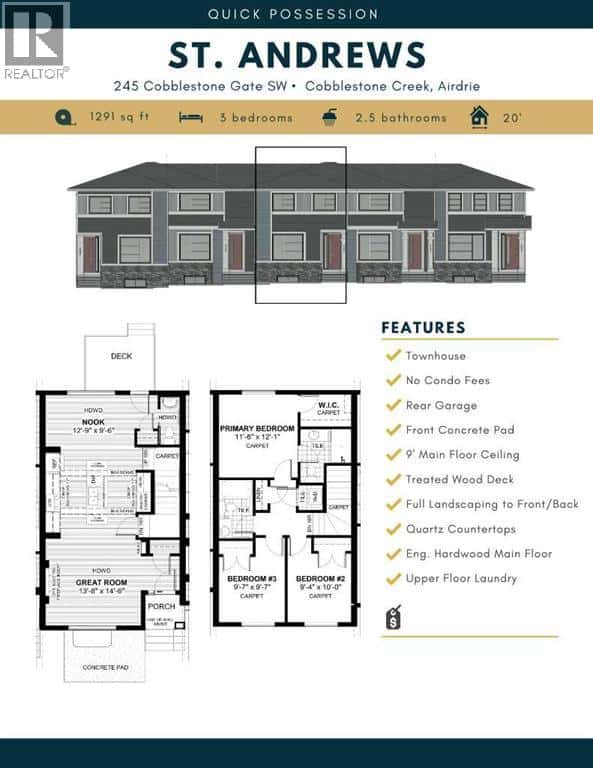 245 Cobblestone Gate SW — Airdrie, Alberta - Photo 3 of 20