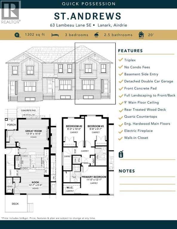 63 Lambeau Lane SE — Airdrie, Alberta - Photo 3 of 16