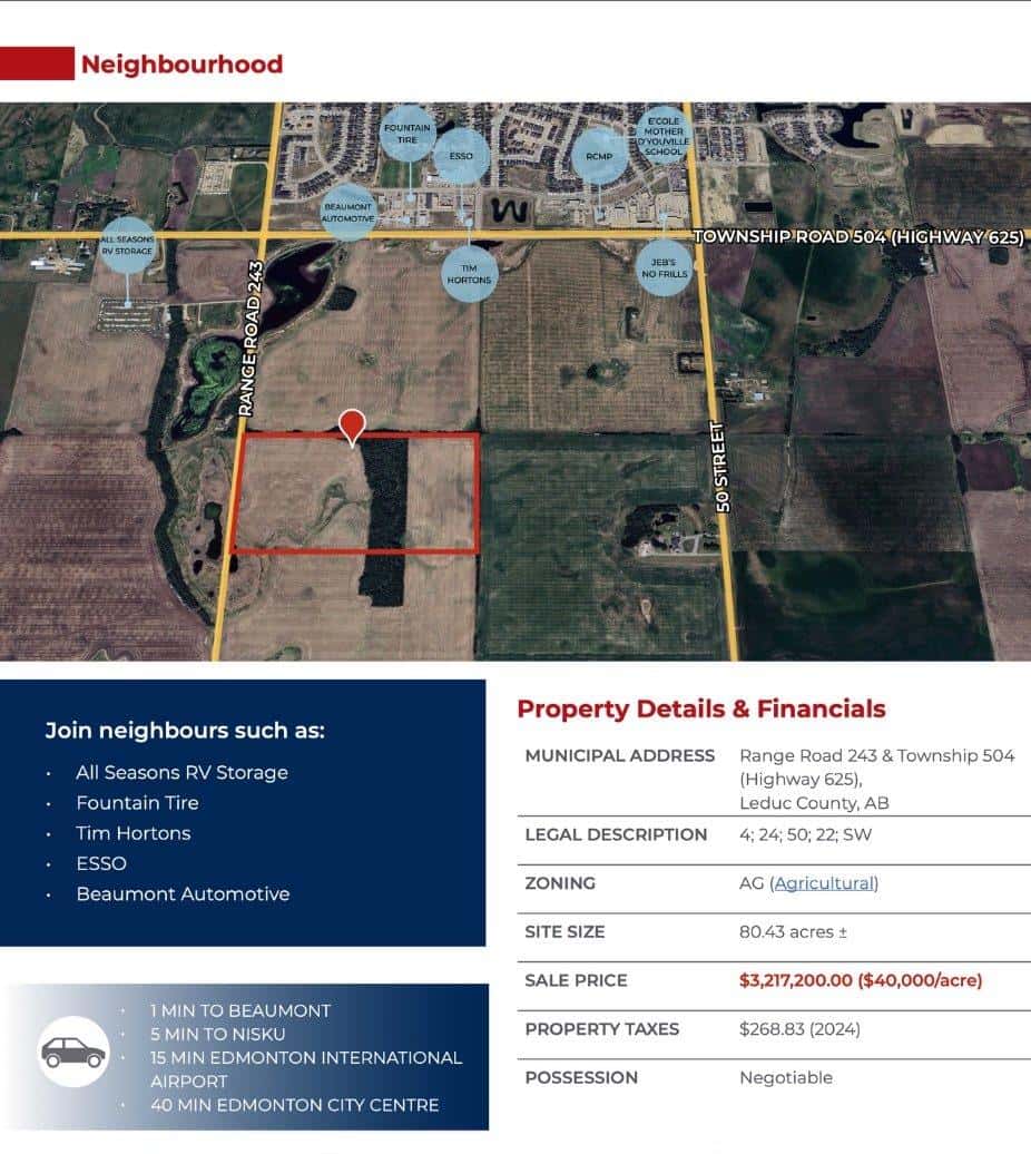 Range Road 243 & Township 504 (Highway 625) — Null, Alberta - Photo 3 of 4