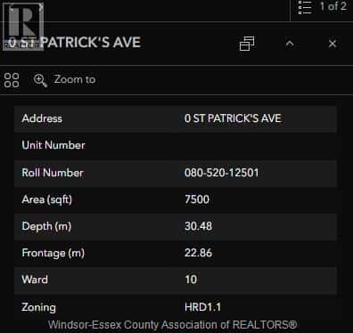 V/L ST. PATRICK'S AVENUE — Windsor, Ontario - Photo 4 of 4